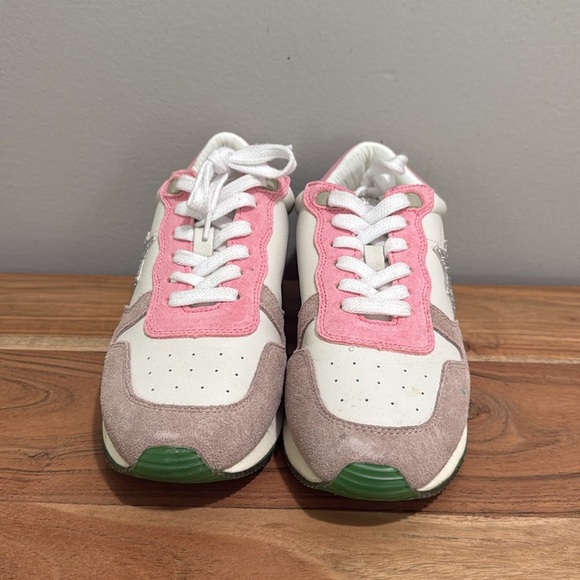 Vintage Havana Womens Rock Glitter Lace Up Athletic Sneakers Casual Shoes - Picture 3 of 7